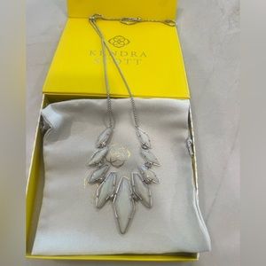 Kendra Scott iridescent necklace.